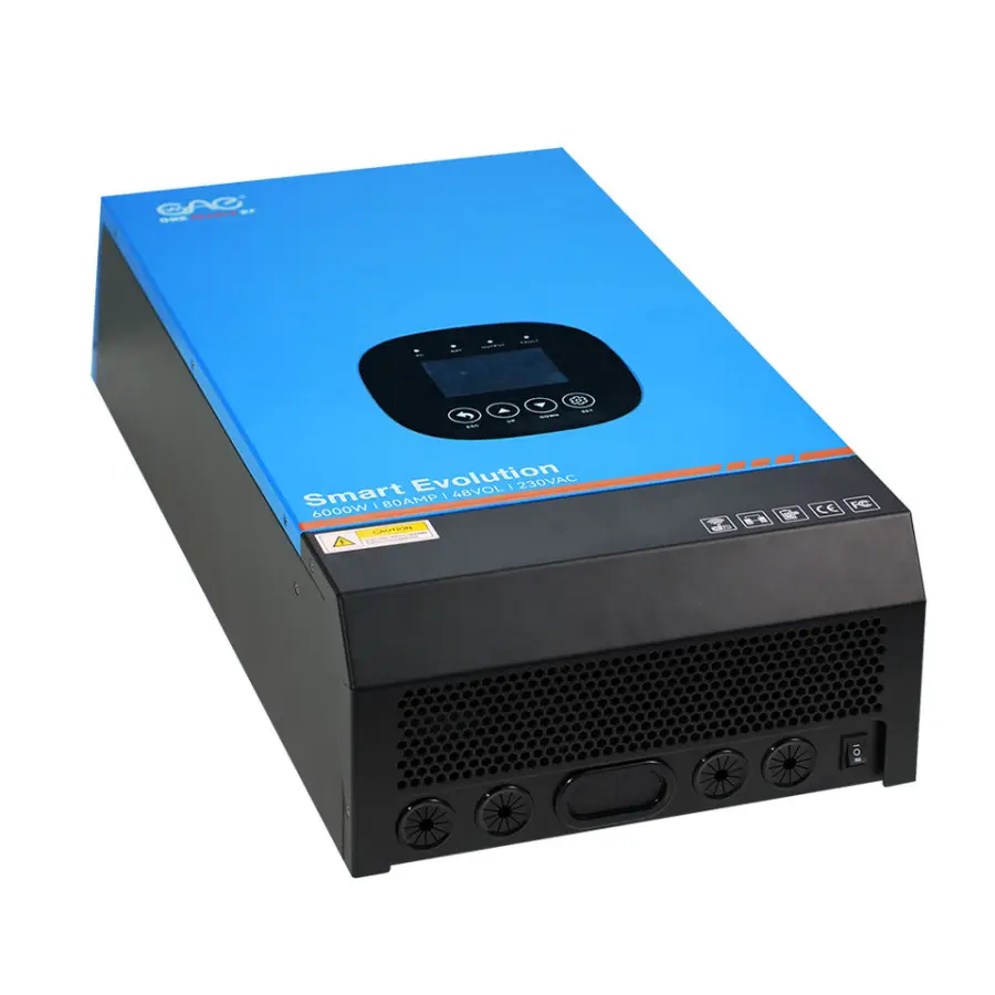 6000W Solar Power Inverter 6Kva Pure Sine Wave Off Grid UPS Inverter 6Kw 48V DC to AC 230V with Battery Charger 80A for Home — image 6
