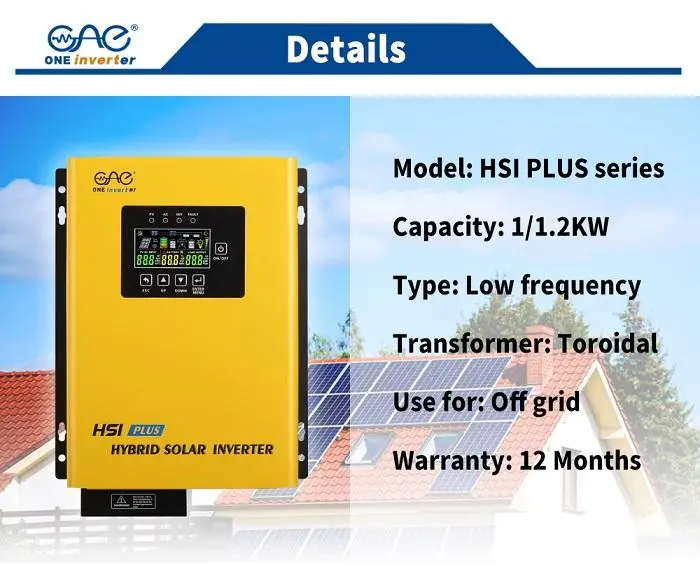 Hot Sale HSI 12v 24v 1000W 1200W Power Inverter Solar Lithium Ion Batteries Inverter 1Kw 1.2Kw — image 6