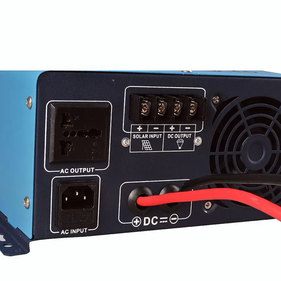 1KVA Invertor 12v to 220v Hybrid Pure Sine Wave with Solar Charge Controller and Battery Charge — view 1
