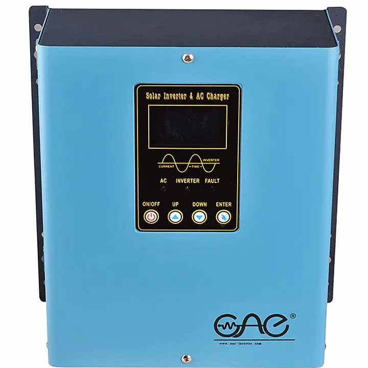 1KVA Invertor 12v to 220v Hybrid Pure Sine Wave with Solar Charge Controller and Battery Charge — image 4