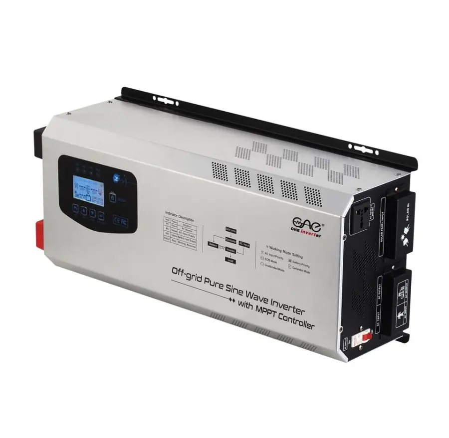 5kw 2kw 1.5kw 3kw 4kw 6kw Solar Energy Systems 12v 24v Hybrid off Grid Inverter with Mppt Charge Lithium Battery — view 1
