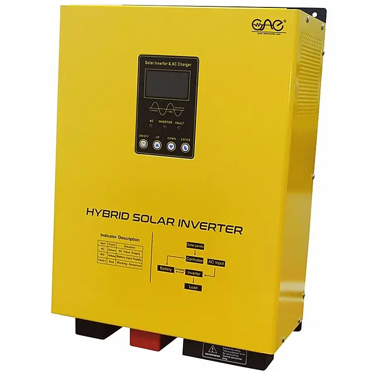 ONE 1.5kw 24VDC 12VDC to 220VAC Inverter Hybrid with 50A Pwm Solar Charger Controller — image 3