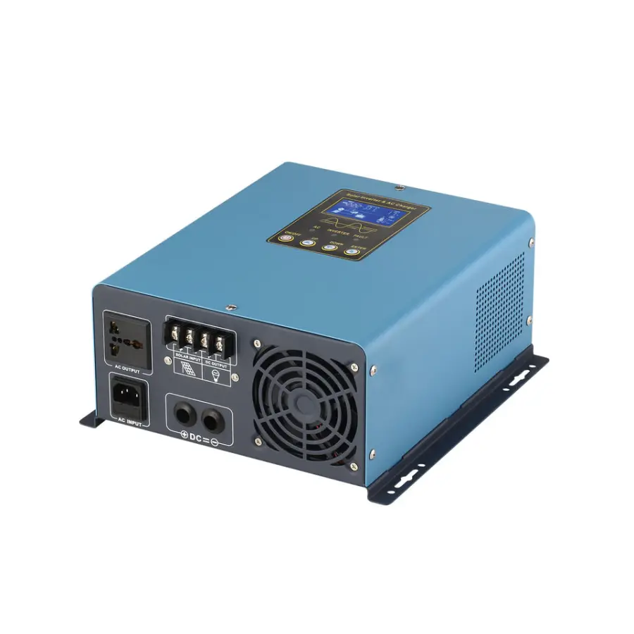 Hybrid Solar Power Inverter 1000W 1500VA 12V/24V DC to 110V 220V 1KW 1.5KVA AC off Grid Tie Combined PWM Controller AC Charger — image 3