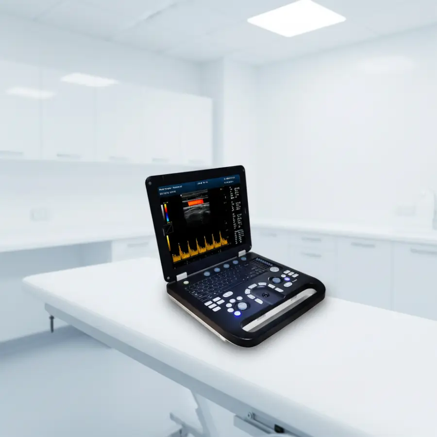 Portable 3d Ultrasound for Medical Diagnostic Imaging Center Using Veterinary Human Color Ultrasound for Gynecology — view 1