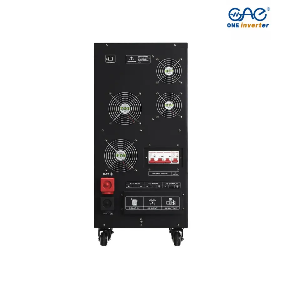Hybrid Solar Power Inverter 10KW 15KVA 96V 240V 360V DC to 110V 220V AC 10000W 15000VA Controller — image 3