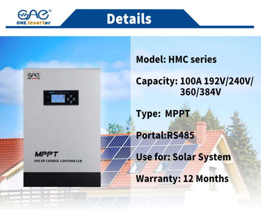 Smart MPPT Solar Charge Controller 100A High PV Input Voltage 240V with Auto PV Voltage 600VDC Max — image 6