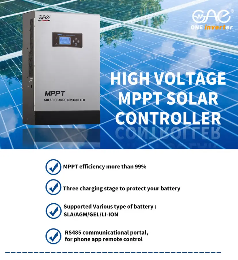100A 17920W MPPT Solar Charge Controller 96V Auto Voltage Regulator for Home Use Solar System with Smart and Easy Control — image 5