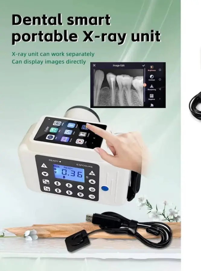 Portable Digital Dental X-ray Machine 2 in 1 Sensor Imaging Unit Battery and AC Powered for Clinic Use — image 2