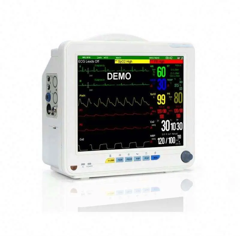 Competitive Price 12 Inch Portable Multi-parameter Monitor ECG with Human and Veterinary Versions for Hospital and Clini — view 1