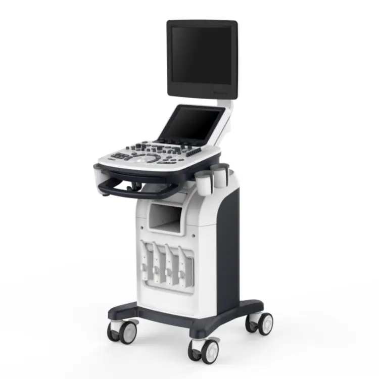 Abdomen Gynecology Obstetrics 4D Color Doppler Ultrasound Trolley Machine for Human & Animal Use — view 1