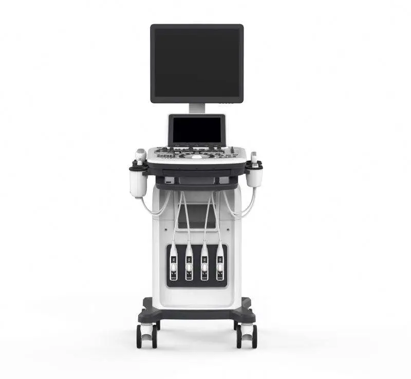Hot Selling 3D/4D 19 Inch LED Screen Trolley Ultrasound Machine Color Doppler for Hospitals — view 1