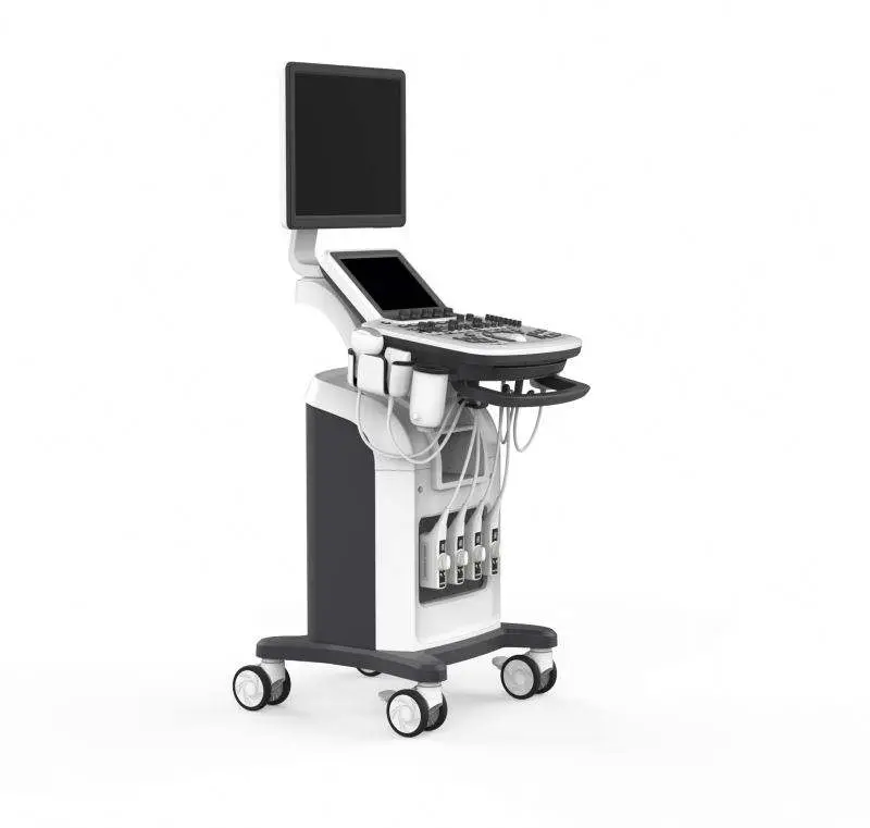 Hot Selling 3D/4D 19 Inch LED Screen Trolley Ultrasound Machine Color Doppler for Hospitals — image 3