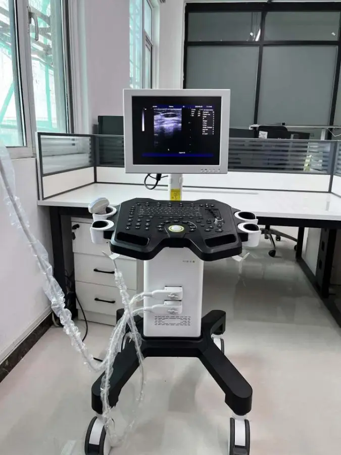 Full Digital Black and White Trolley Color Doppler Ultrasound Machine — view 3