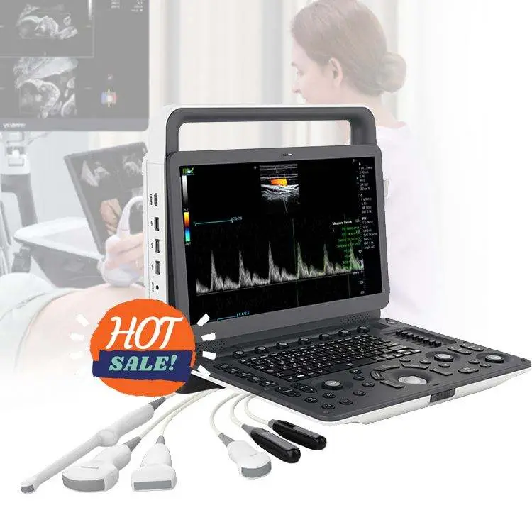 Medical Diagnostic Color Doppler Ultrasonic Ecografo Portatil 3D 4D Portable Ultrasound Machine — view 1