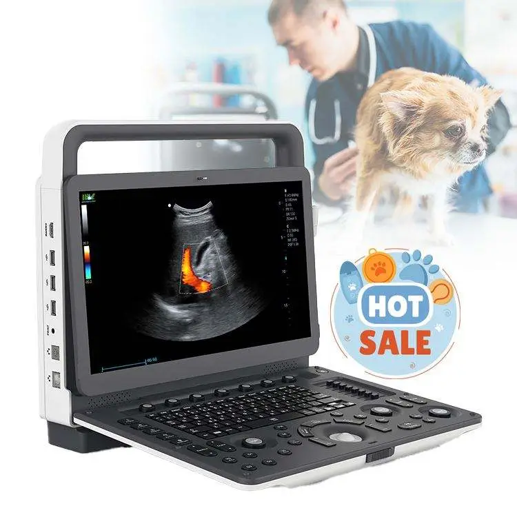 Best Price CW, TDI , PDI Handheld Portable Ultrasonido 3D 4D Veterinary Doppler Ultrasound Machine — view 1