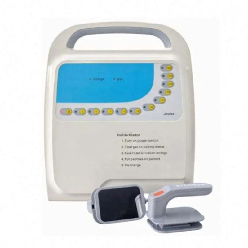 Hospital Emergency Defibrillator Analyzer Portable Manual Biphasic Aed Defibrillator for Human or Vet — image 5