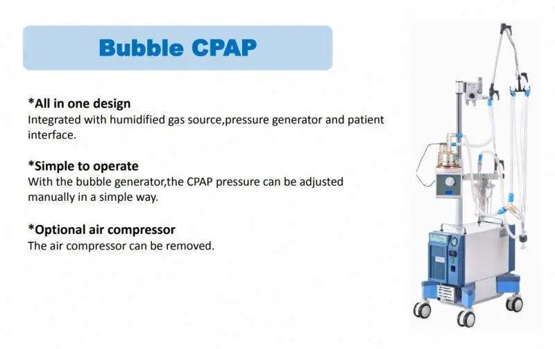 NEW Bubble CPAP Infant Oxygen with air Compressor Respiratory Humidifier Bubble Generator Nasal — image 4