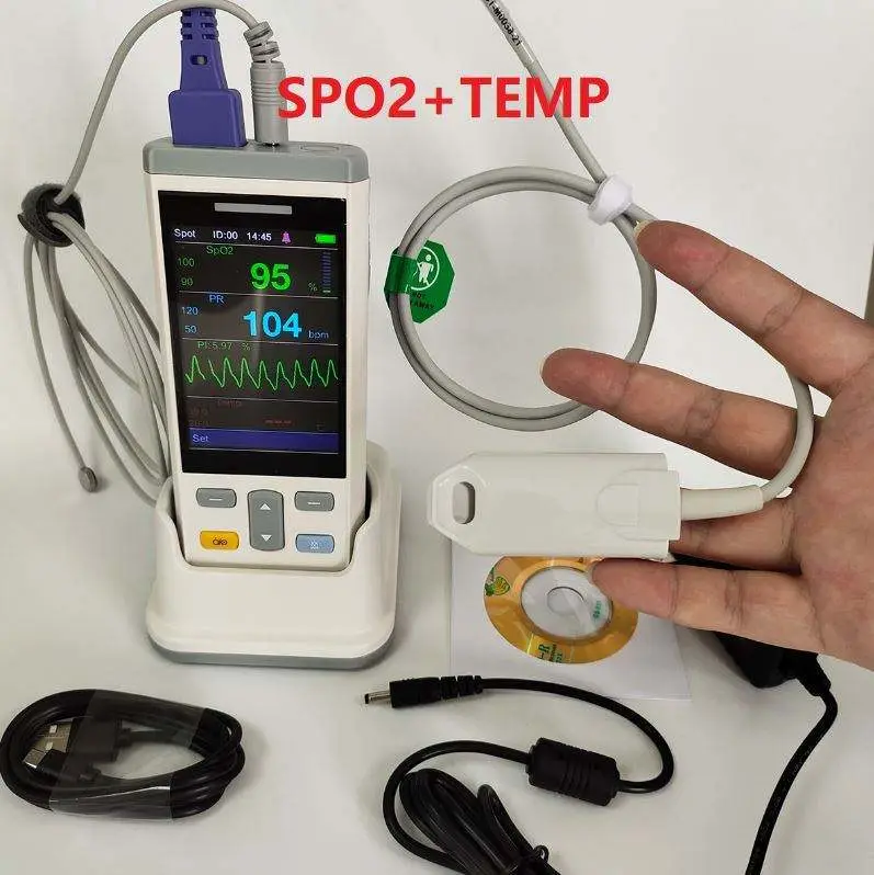 NEW SPO2 Monitor NIBP CO2 EtCO2 TEMP Temperature Vet Patient Human — view 2