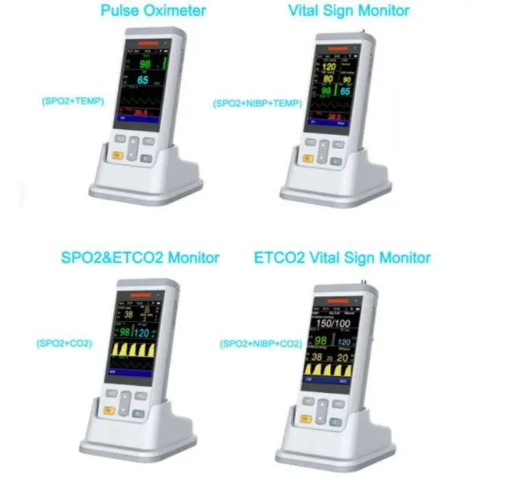 NEW SPO2 Monitor NIBP CO2 EtCO2 TEMP Temperature Vet Patient Human — view 3