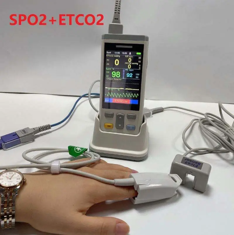 NEW SPO2 Monitor NIBP CO2 EtCO2 TEMP Temperature Vet Patient Human — view 4