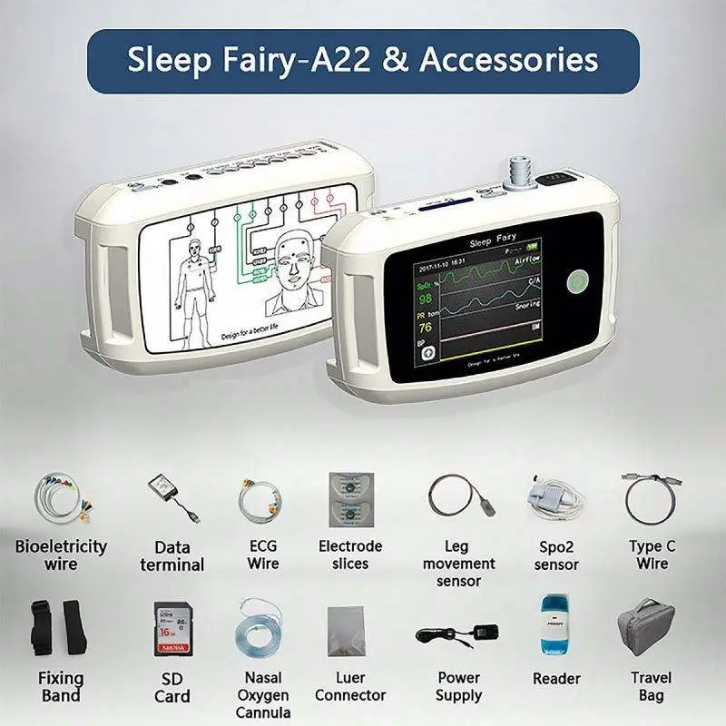 NEW Sleep Monitor Polysomnography Sleep Physiological Signals Treatment — image 3
