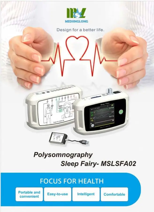 NEW Sleep Monitor Polysomnography Sleep Physiological Signals Treatment — image 4