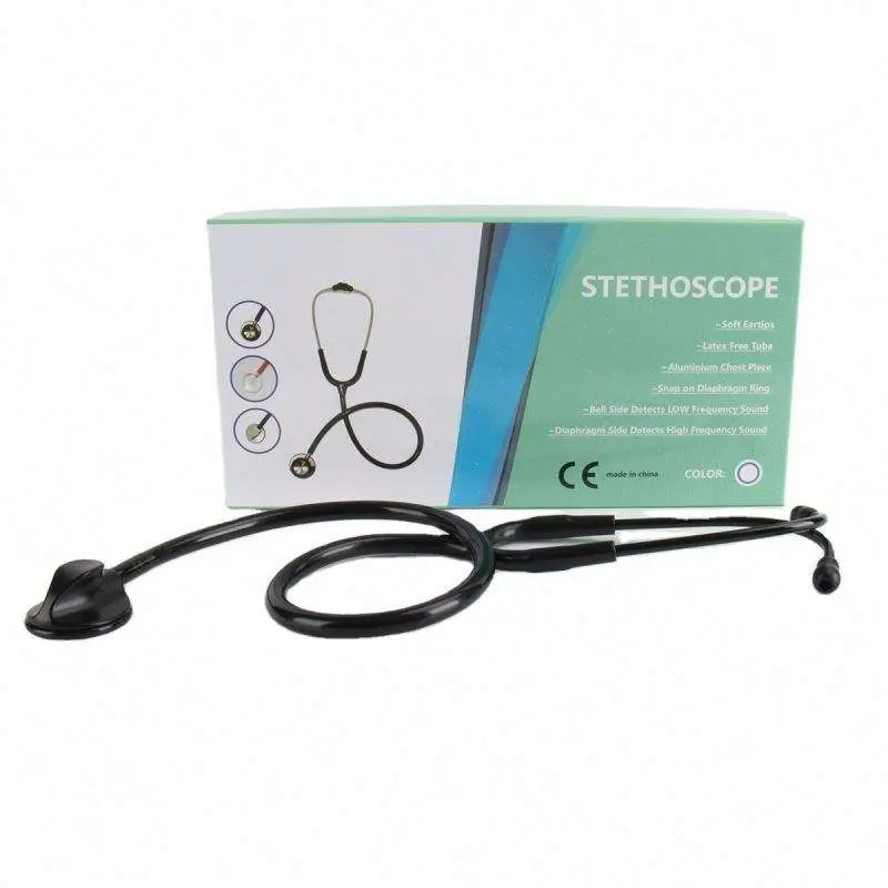 Cheap Portable Adult Stainless Steel Stethoscope — view 1