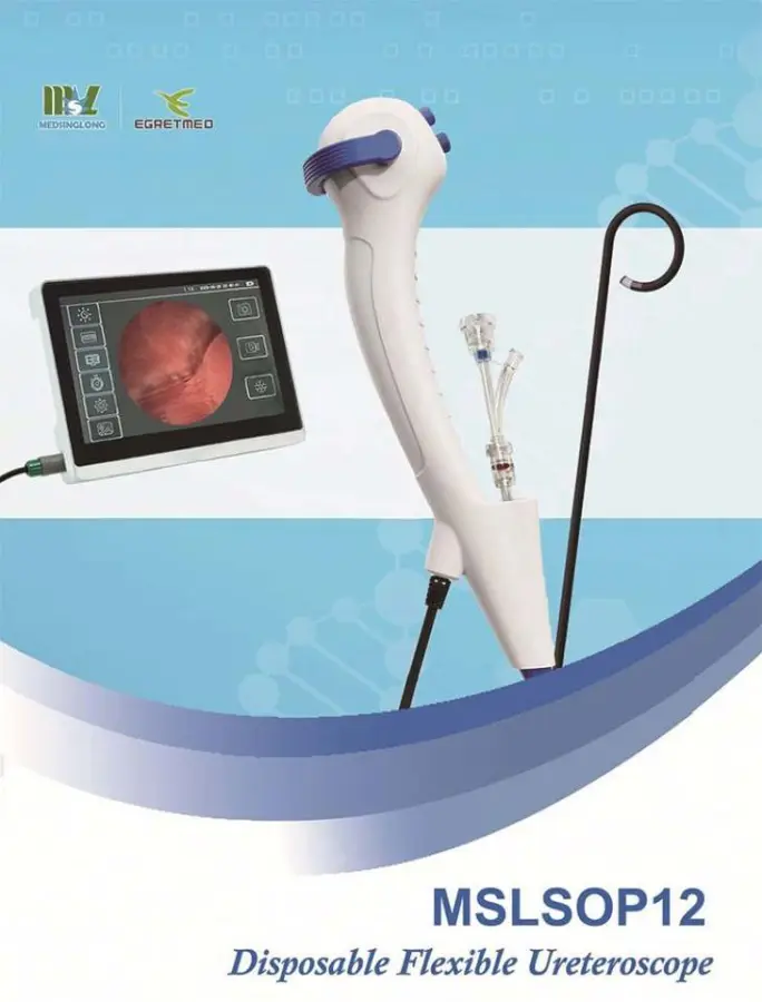 Portable Digital 7.5fr 8.5fr Disposable Flexible Ureteroscope — image 5