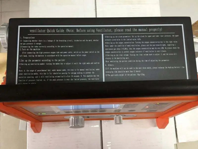 Medical Professional Manual Ventilation Emergency Transport Ventilator for Adult and Child — image 6