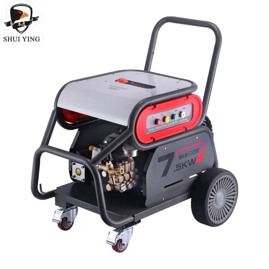 320bar 11kw High Pressure Washer High Pressure Cleaner for Car Washer with Shell and Wheel — view 1