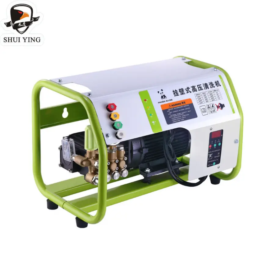 New 100 Bar Electric Wall Mounted High Pressure Cold Water Car Washer for Car Wash Shops & Industries — view 1