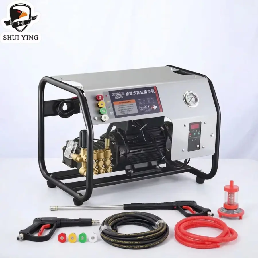 Shuiying Manufacturer 380v Electric Pressure Washer Machine 130bar Wall Mounted High Pressure Washer for Car Wash — view 1