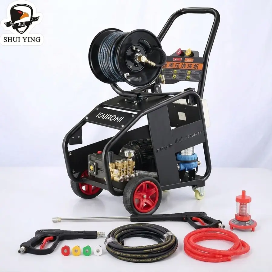 Shuiying 11kW Electric Induction Motor Car Cleaning Machine Power 200 bar 3000psi Electric High Pressure Washer — view 1