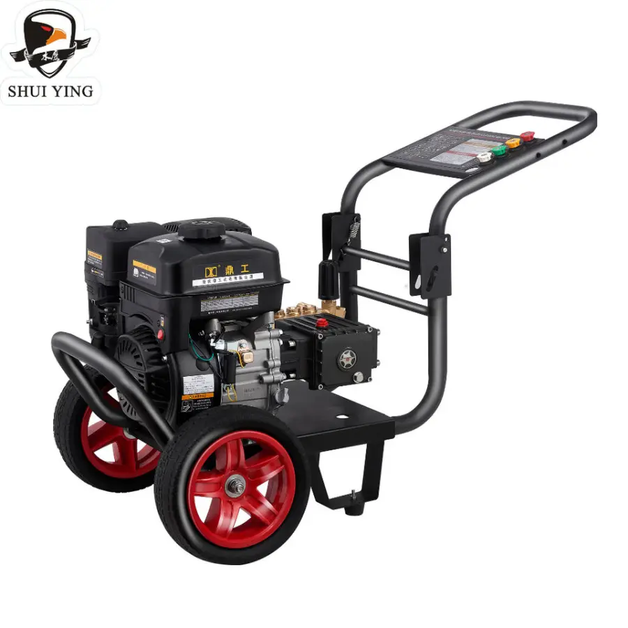 Shuiying Engine 7HP Crankshaft Pump 170Bar Commercial/Industrial Gasoline High Pressure Water Pump Car Washer — view 1