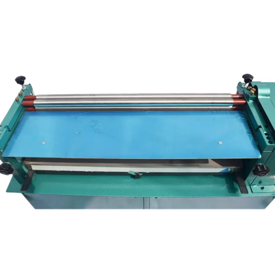 Hotmelt Glue Spreading Pasting Applicator Hot Melt Glue Machine Adhesive Coating Spreader Leather Paper Gluing Machine for Sale — image 7
