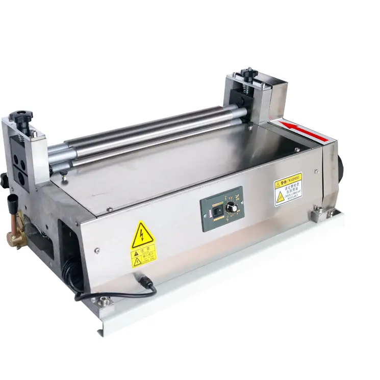 Chinese Desktop Speed Adjustable White Glue Paper Machine 380 Stainless Steel Small Cold Gluing Machine for Sale — view 1