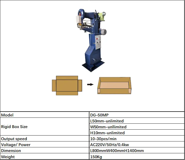 Craft Tape Paper Box Tape Tape Pasting Machine Manual Chinese Hot Sale New Design Rigid Box Corner Pasting Machine — image 4