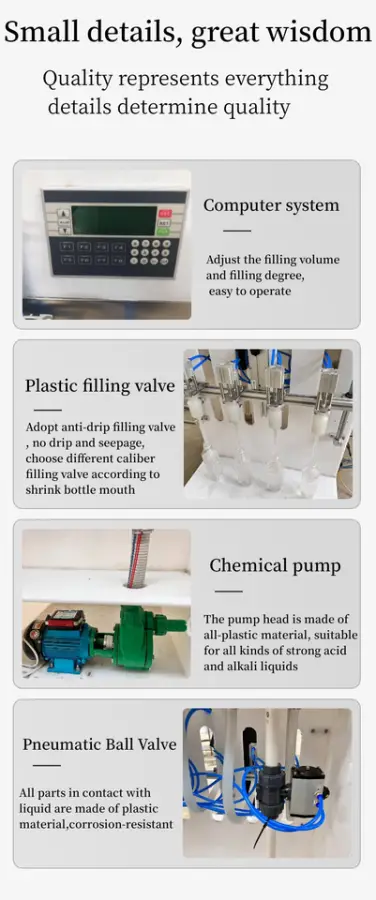 KET Semi-automatic Vertical Liquid Filling Machine Derusting Agent Cleaning Agent Liquid Filling Machine — view 3