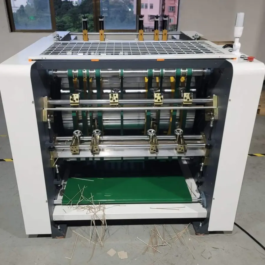 KET Automatic Cardboard v Groove Cutting Machine Rigid Box v Shape Slotting Machine Paperboard Cutter Grooving Machine — image 4