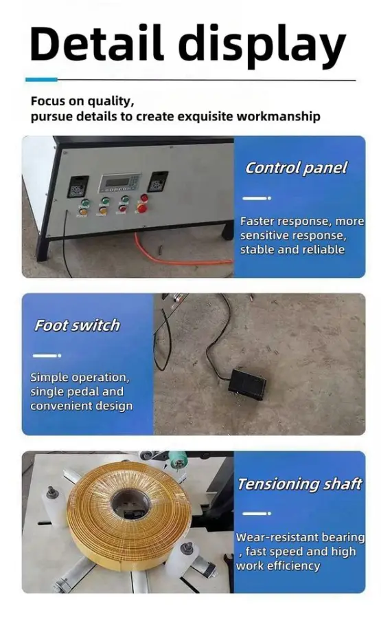 KET Orbital Stretch Film Wrapping Packing Wrapper Machine for Tyre/PE Pipe/Cable Coil — view 4
