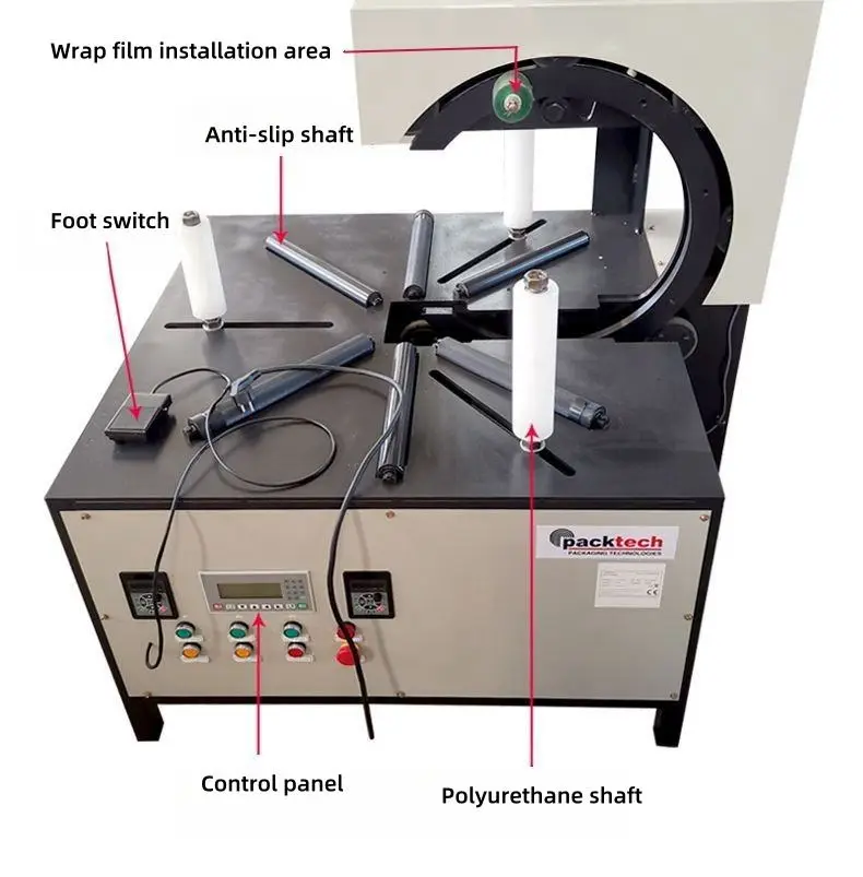 KET Copper Coil Steel Wire Wrapping Machine Tire Packing Machine — view 6