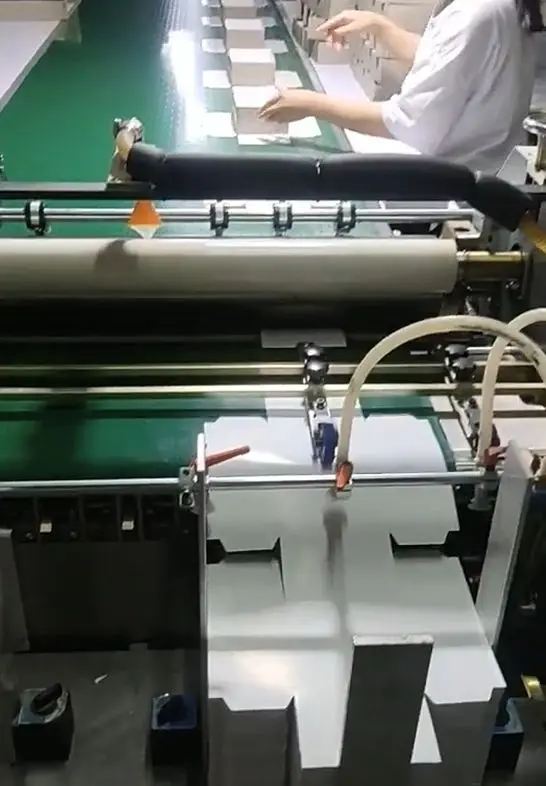 KET Automatic Conveyor Box Cardboard Glue Pasting Machine One Top Upper Side Cardboard Paper Sheet Box Feeding Gluing Machine — image 7