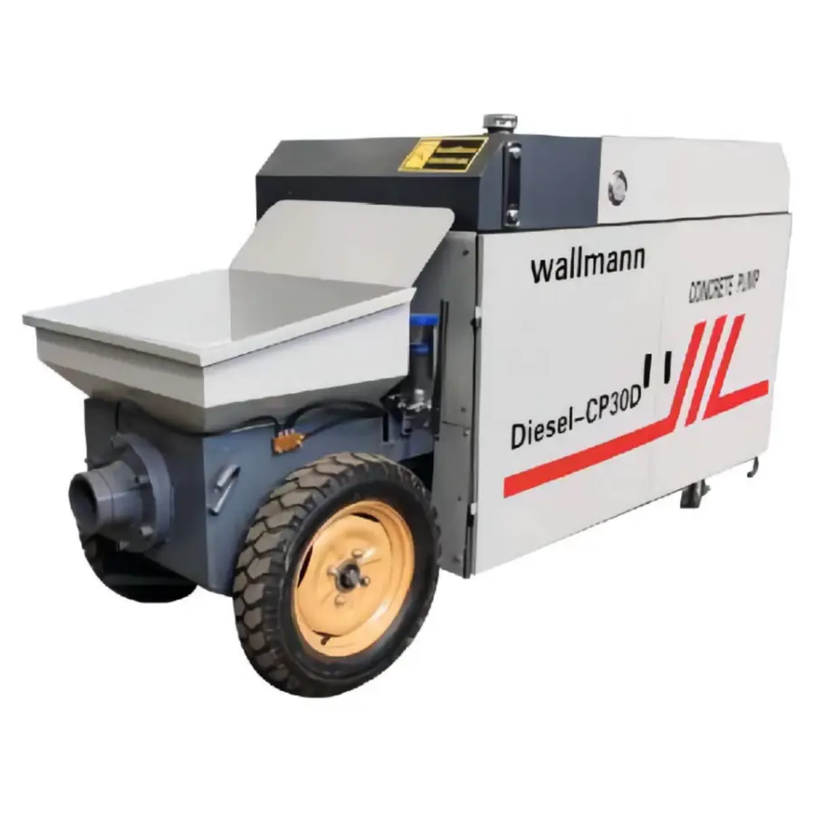 Diesel Engine Mini Small Truck Concrete Pump Machine Concrete Mixer With Pump — view 1