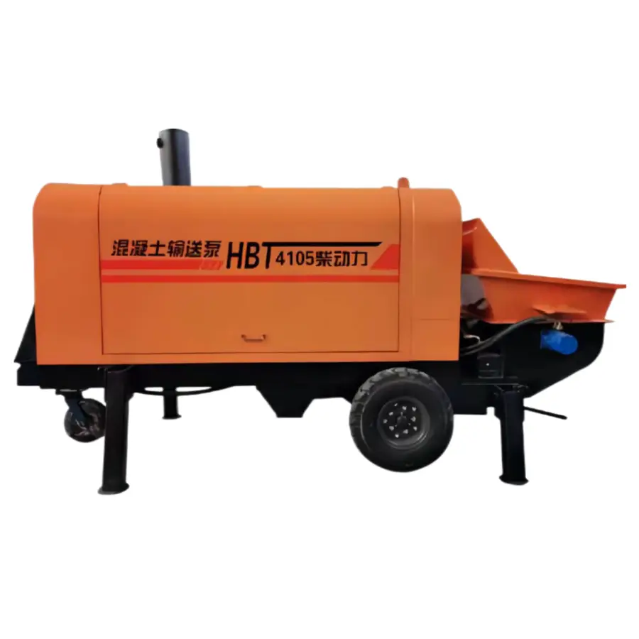 Diesel Engine Mini Small Truck Concrete Pump Machine Concrete Mixer With Pump — view 2