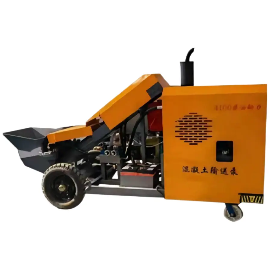 Diesel Engine Mini Small Truck Concrete Pump Machine Concrete Mixer With Pump — view 5
