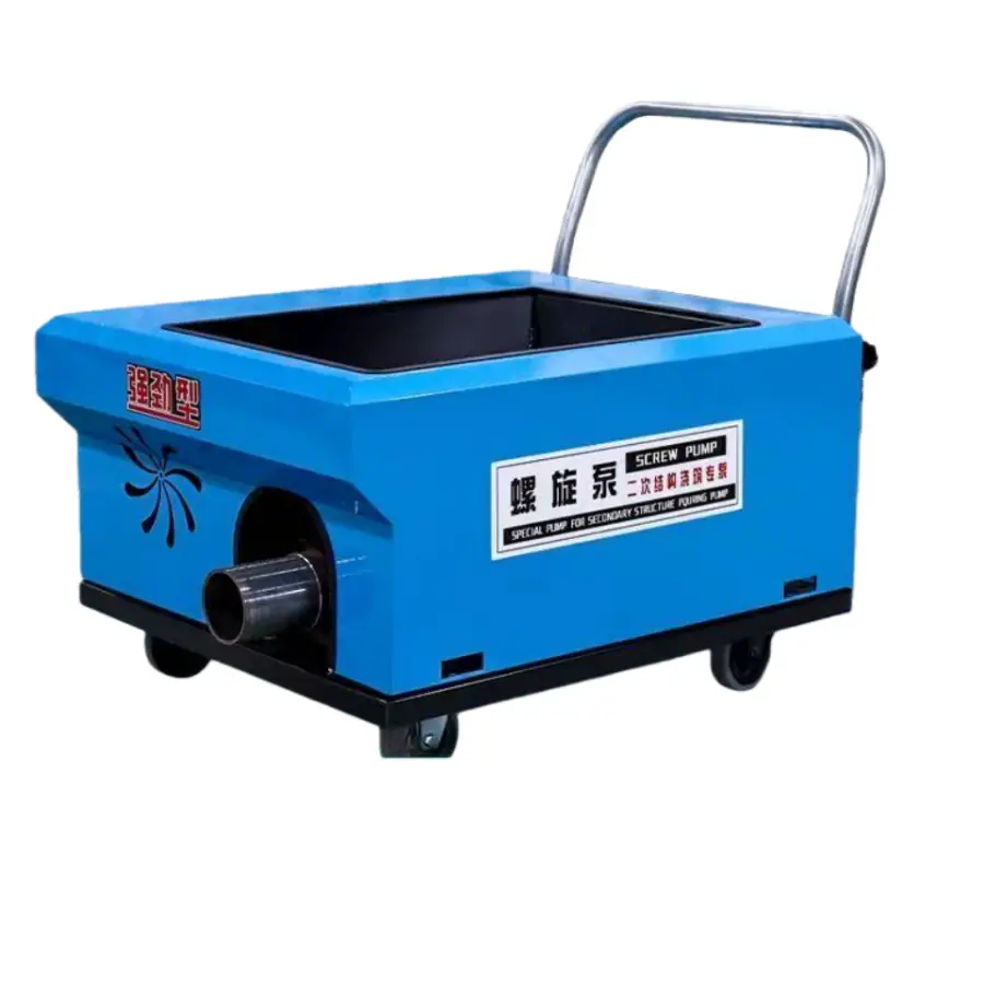 Secondary Structure Concrete Conveying Pump, Small Ground Pump, Conveying Pump, Spiral Feeding Machine, Pouring Pump — view 1