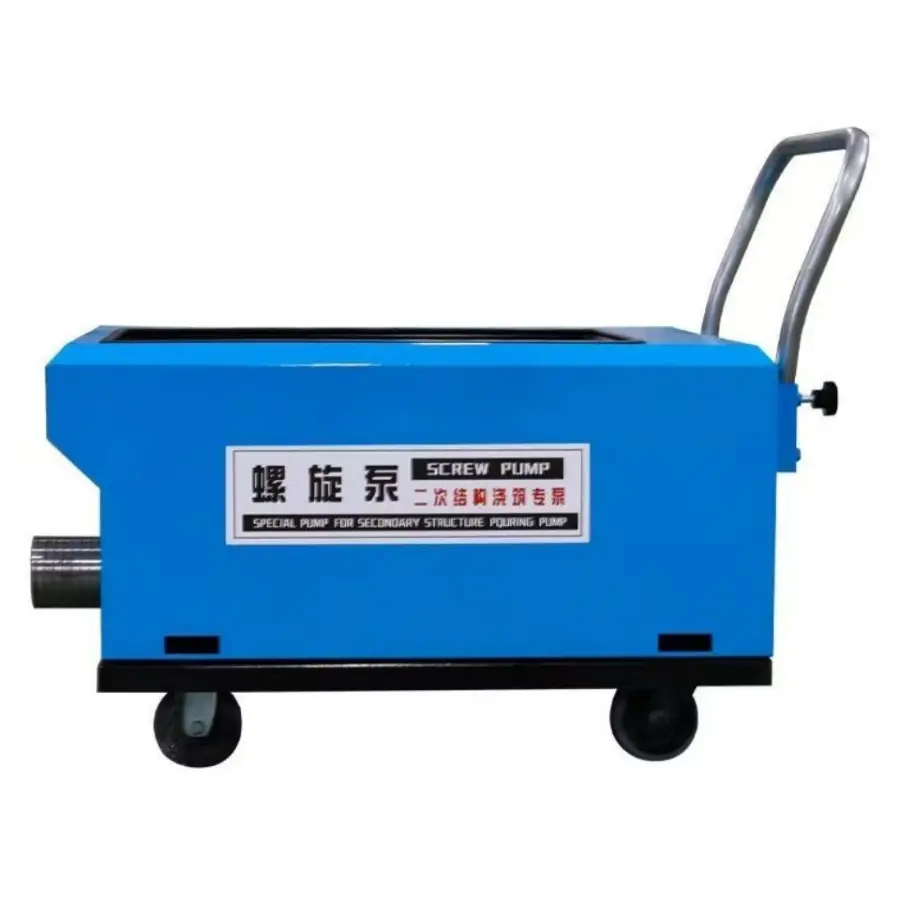 Secondary Structure Concrete Conveying Pump, Small Ground Pump, Conveying Pump, Spiral Feeding Machine, Pouring Pump — image 6