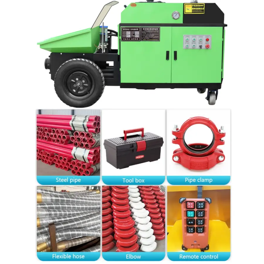 Cheapest Concrete Pump Used Portable Concrete Pump Mini Machine for Sale — image 7