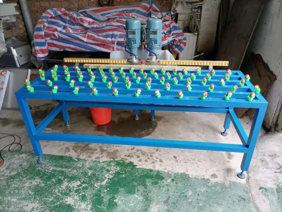 Double Head Fast Glass Grinding Machine Double Head Small Straight Line Edge Grinding Machine Processing Thickness 3-15m — view 2