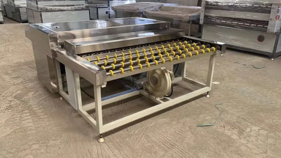 KET Fully Automatic Industrial Horizontal Window Door Glass Washing and Drying Machine Glass Cleaning Machine — image 5